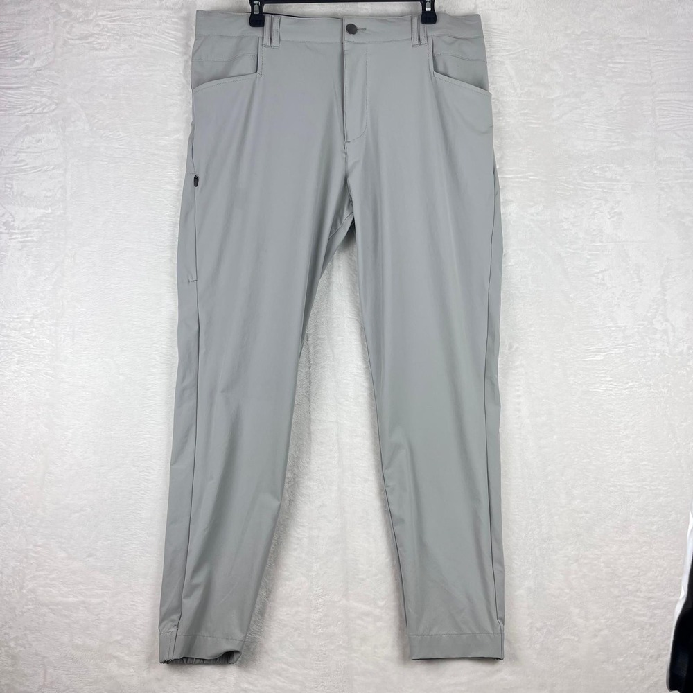 BYLT‎ Ace Jogger 36x28.5 Gray Stretch Athletic Pants Nylon Spandex Elastic Cuff